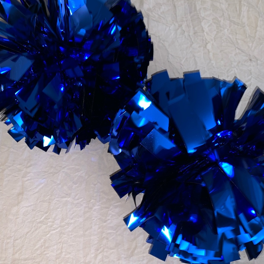 Blue Cheerleading costume Pom-Poms